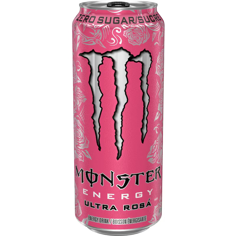 Monster Energy Ultra Rosá Flavoured Zero Sugar Energy Drink, 473 mL