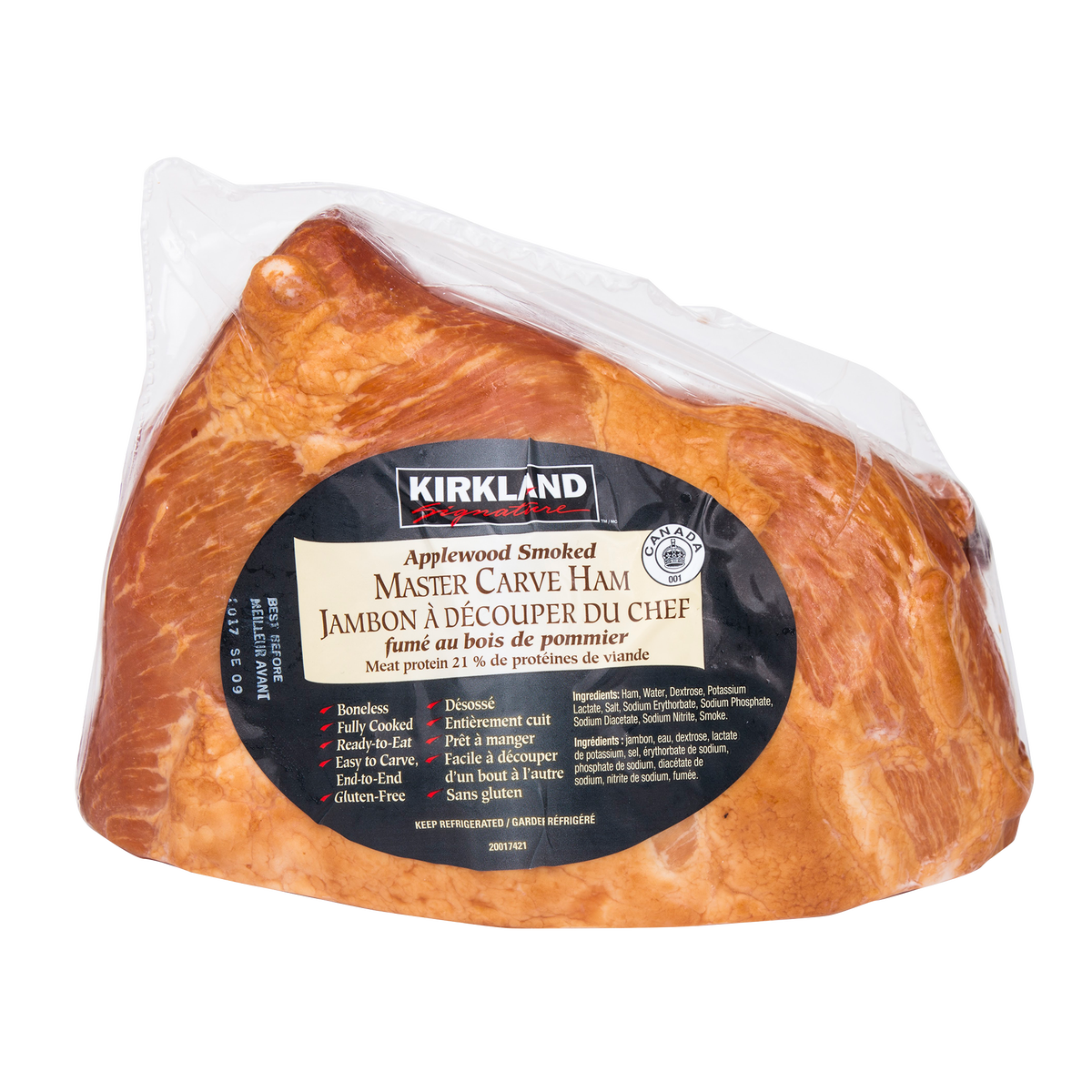Kirkland Signature Master Carve Ham, 1.8 kg average weight