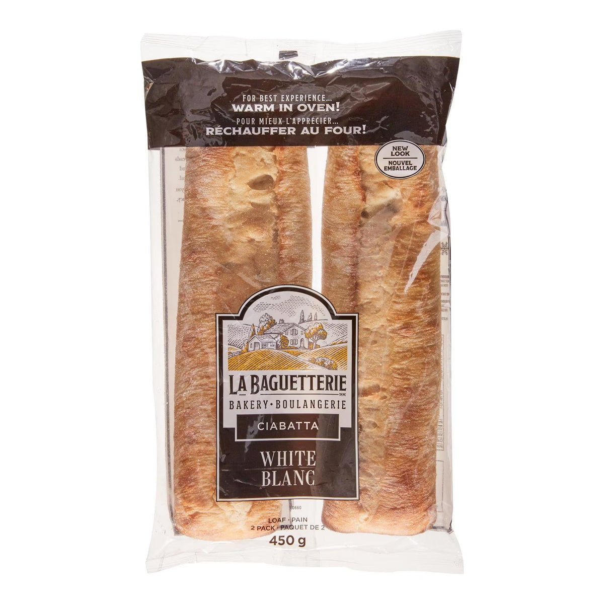 La Baguetterie Ciabatta Demi 450g