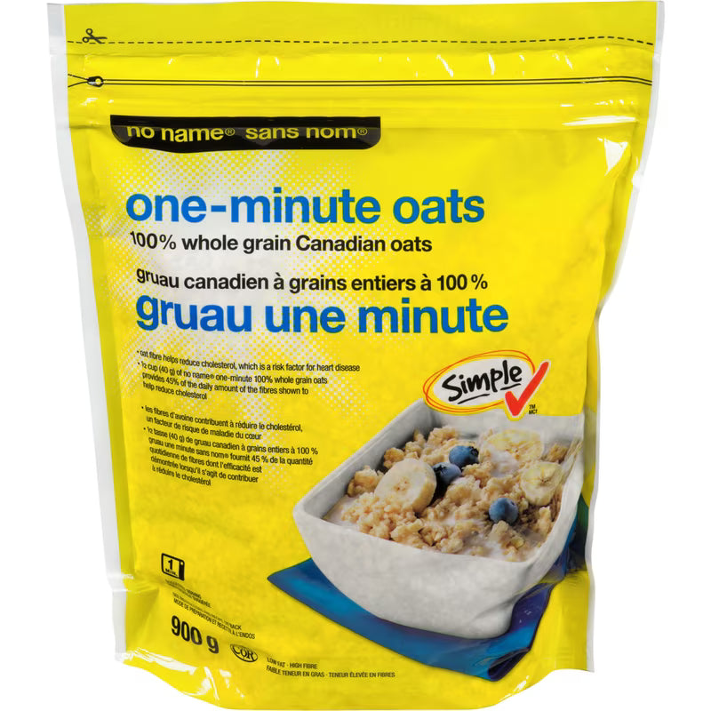 No Name One Minute Whole Grain Oats 1Kg