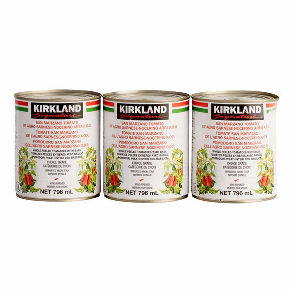 Kirkland Signature San Marzano Tomatoes With Basil