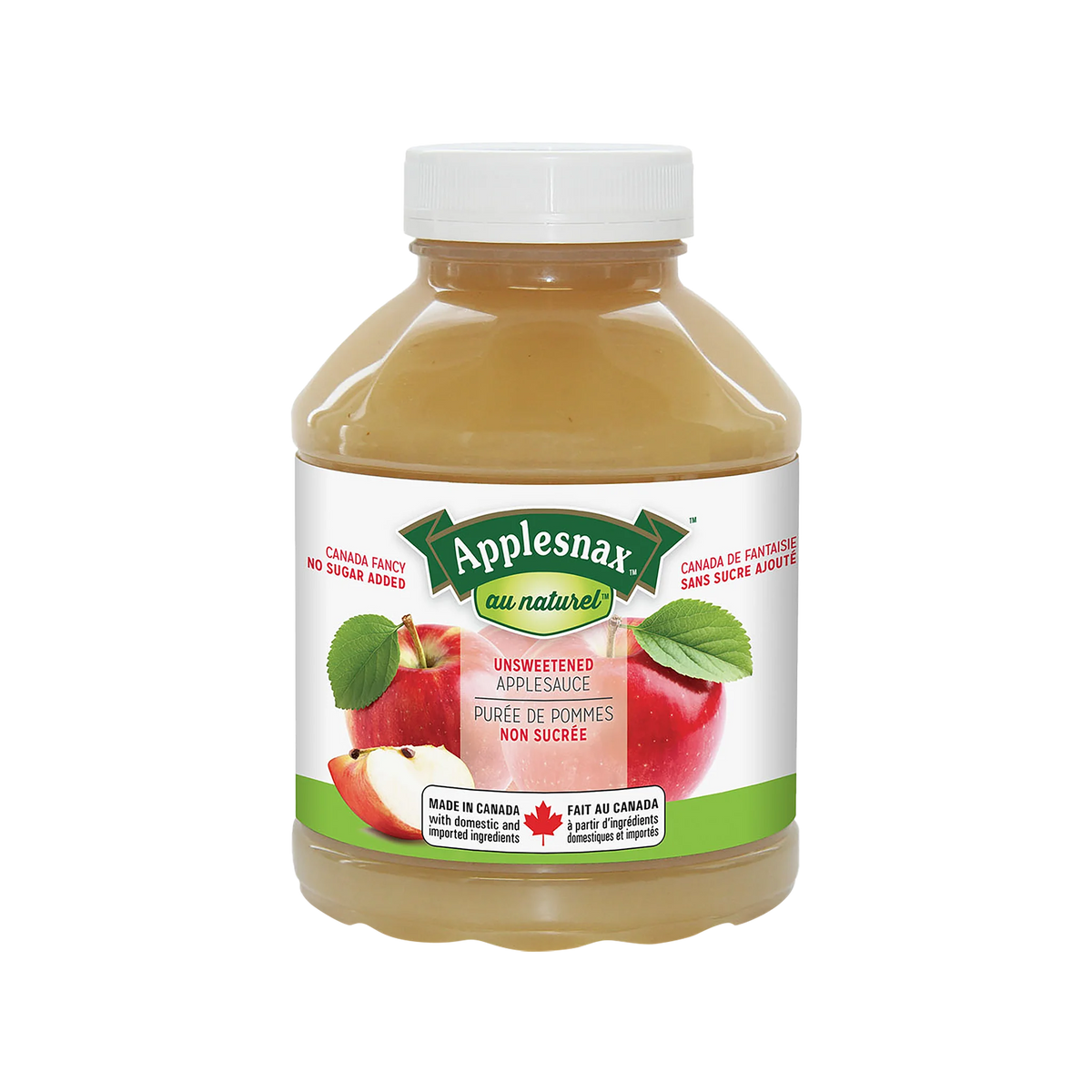 Applesnax Apple Sauce, 6 × 1.24 L