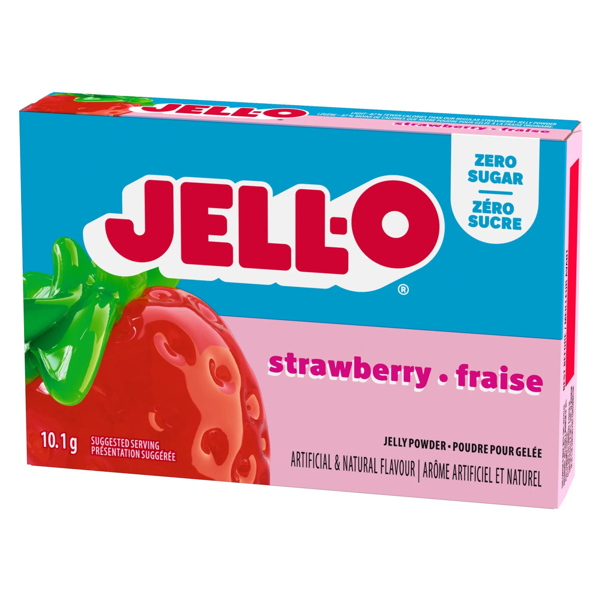 Jell-O Zero Sugar Strawberry Jelly Powder, 10.1 g