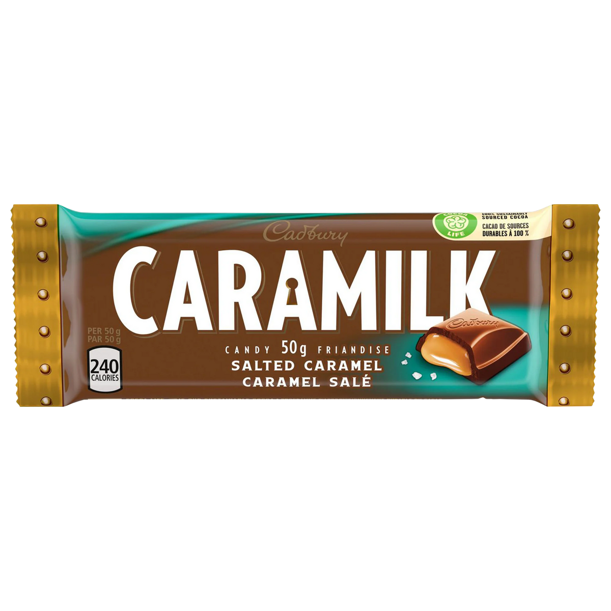 Caramilk Salted Caramel Chocolate Bars, 24 × 50 g