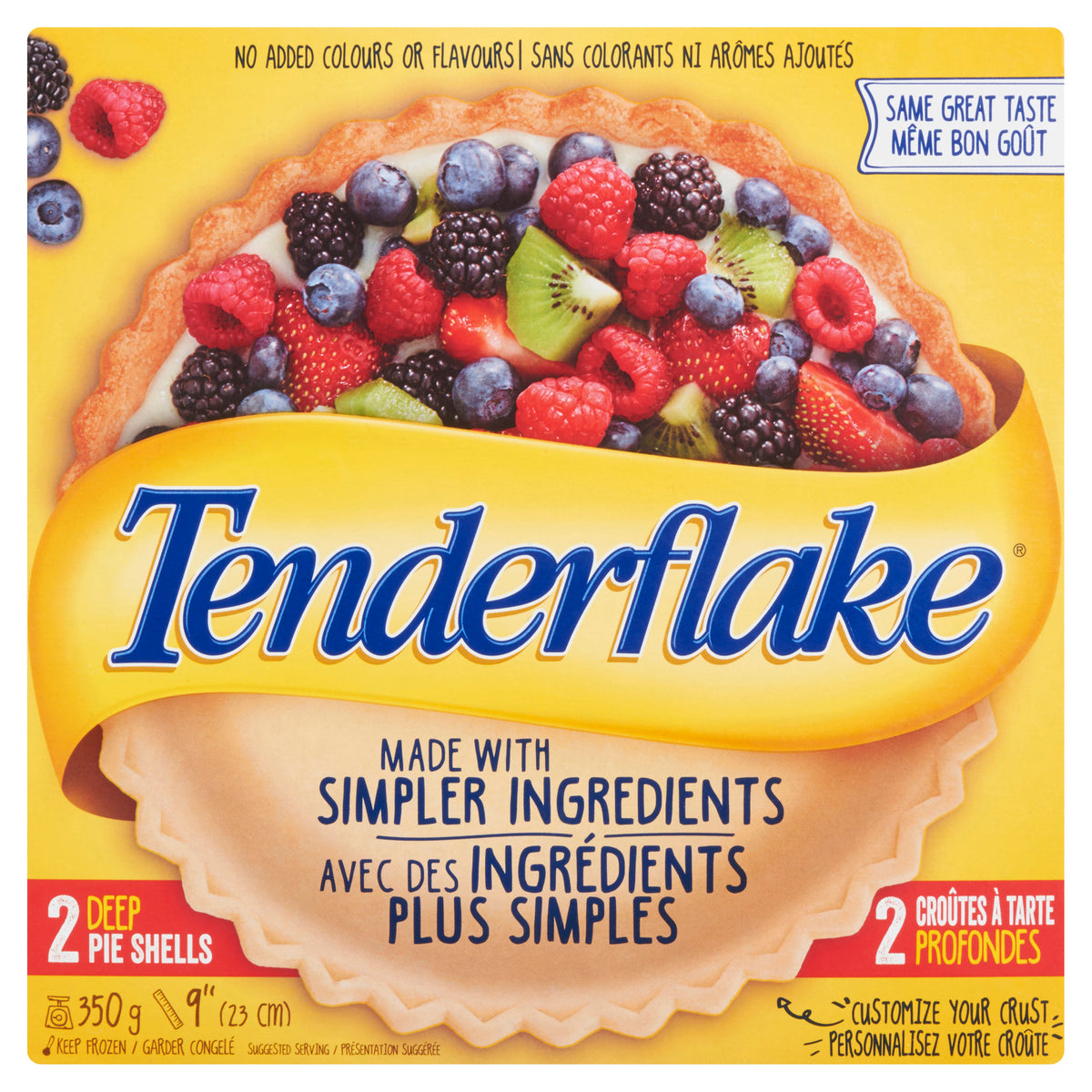 Tenderflake Deep Dish Pie Shells, 9 Inch, 350 g