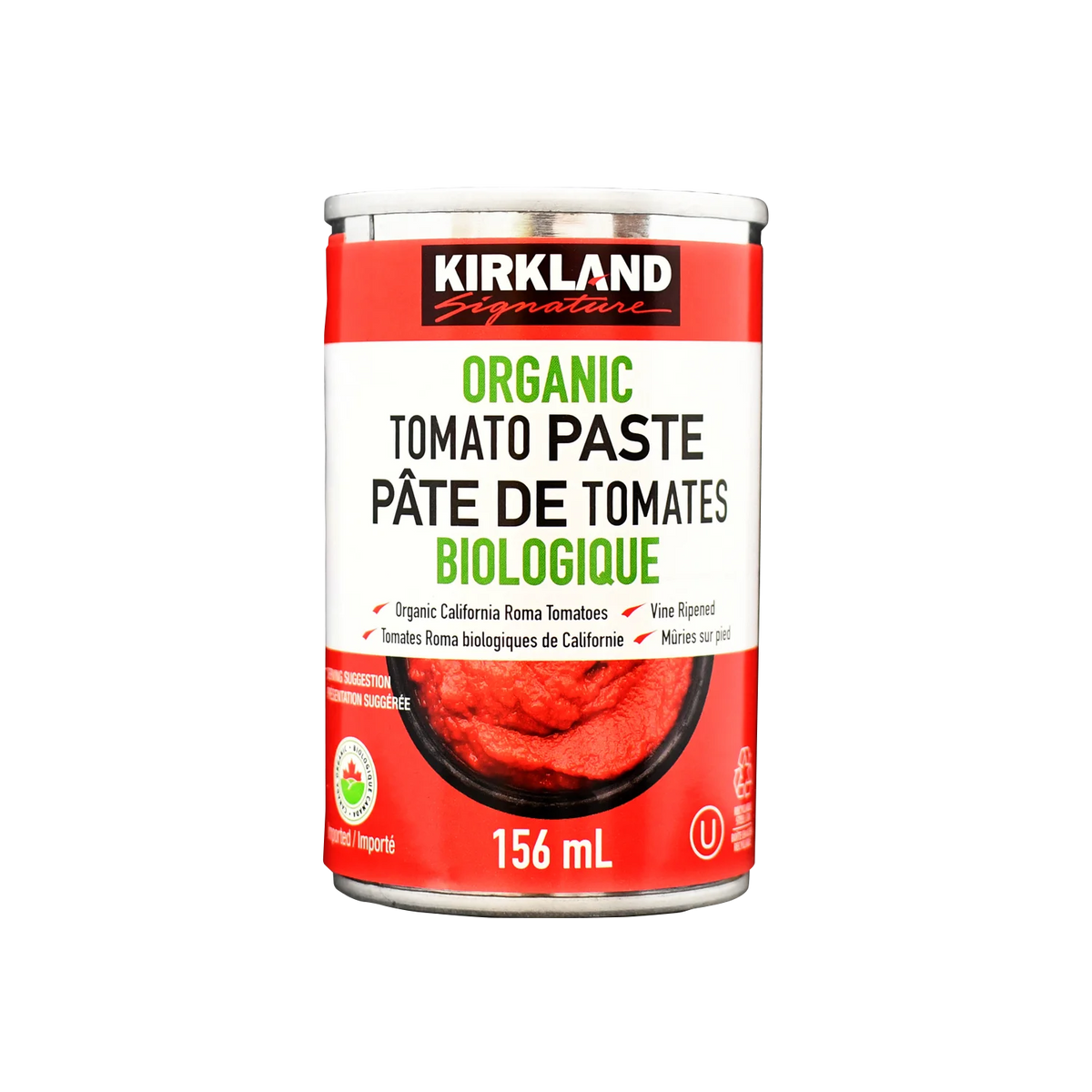 Kirkland Signature Organic Tomato Paste, 12 × 156 mL