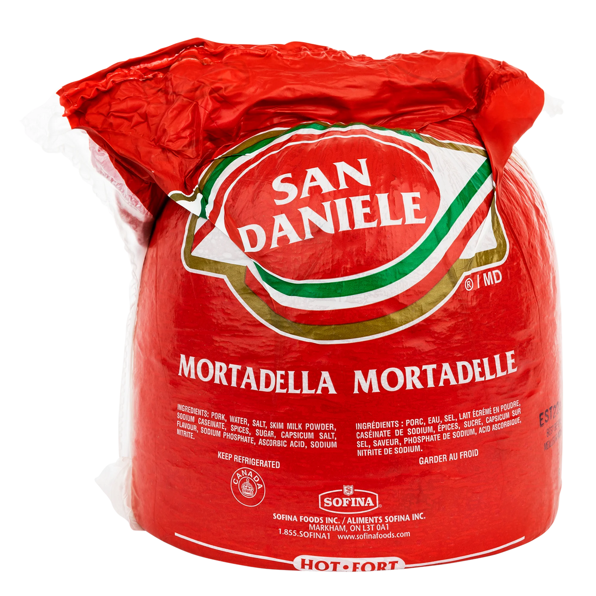 San Daniele Hot Mortadella, 3 kg average weight