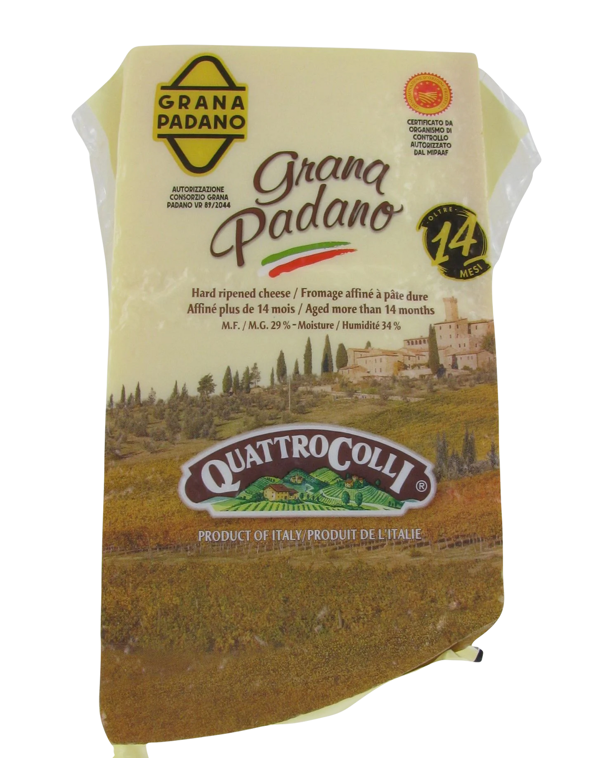 Quattro Colli Grana Padano 14 months, 1 kg average weight