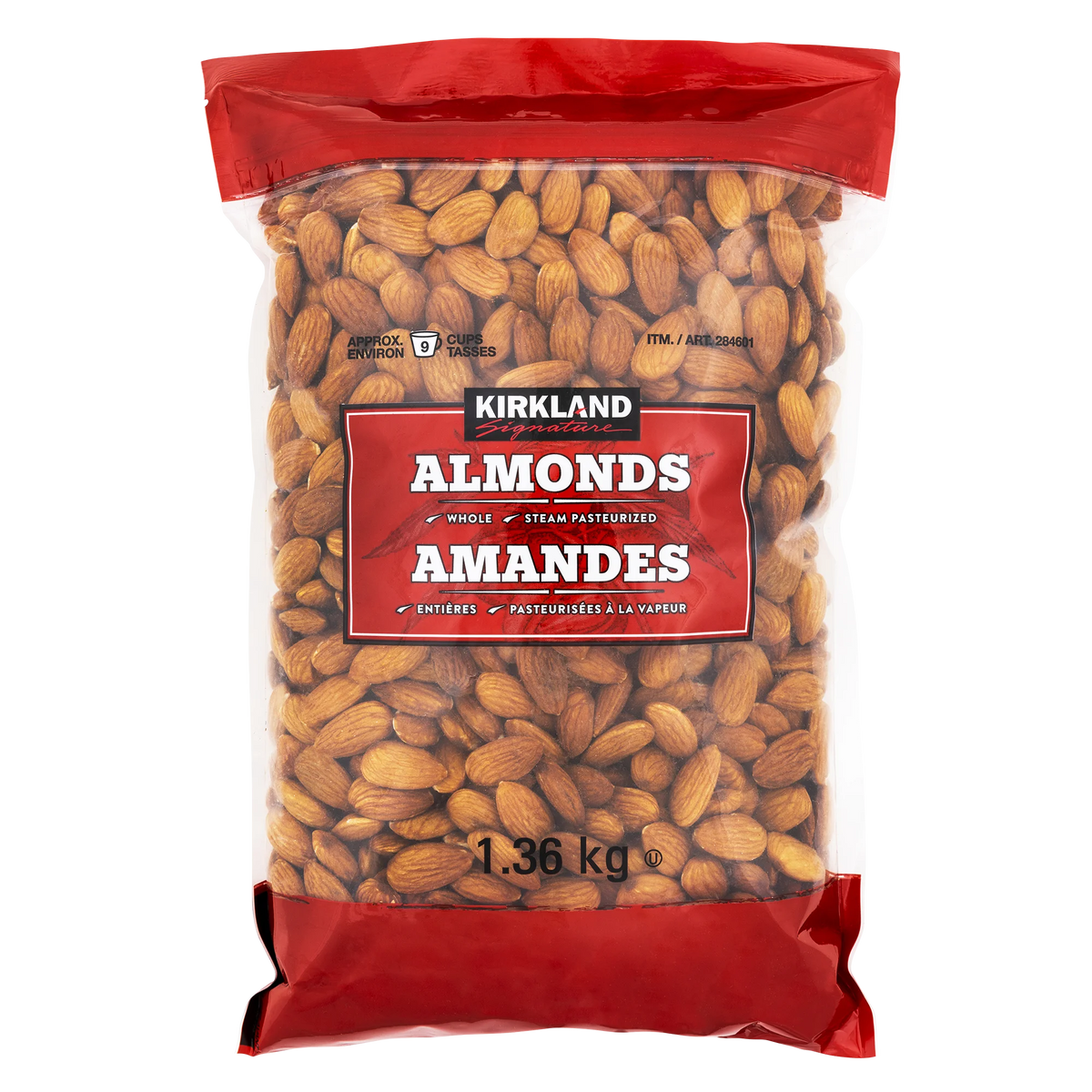 Kirkland Signature Whole Almonds, 1.36 kg