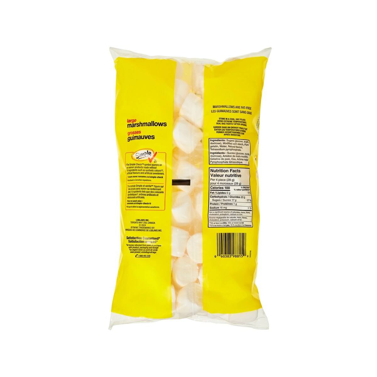 No Name Large Marshmallows, 400 g