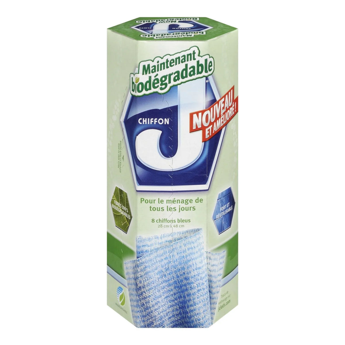 J-Cloth Blue Cleaning Cloths, 8 count