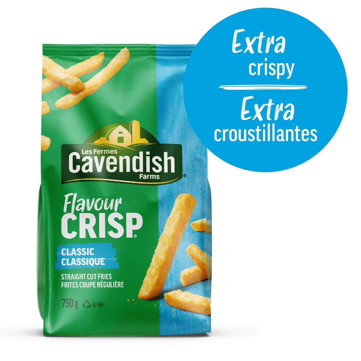 Cavendish Farms FlavourCrisp Classic Fries, 750 g