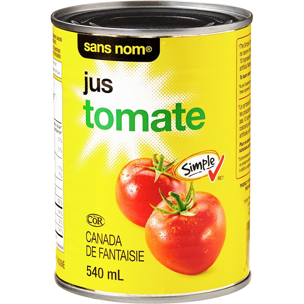 No Name Tomato Juice, 540 mL