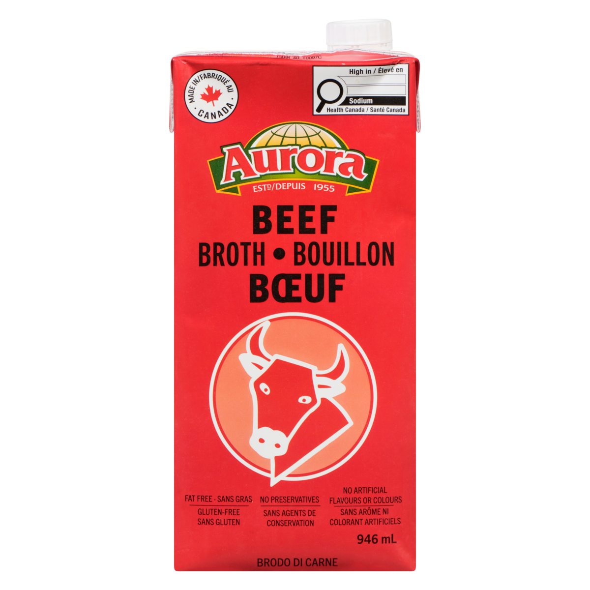 Aurora Beef Broth, 946 mL