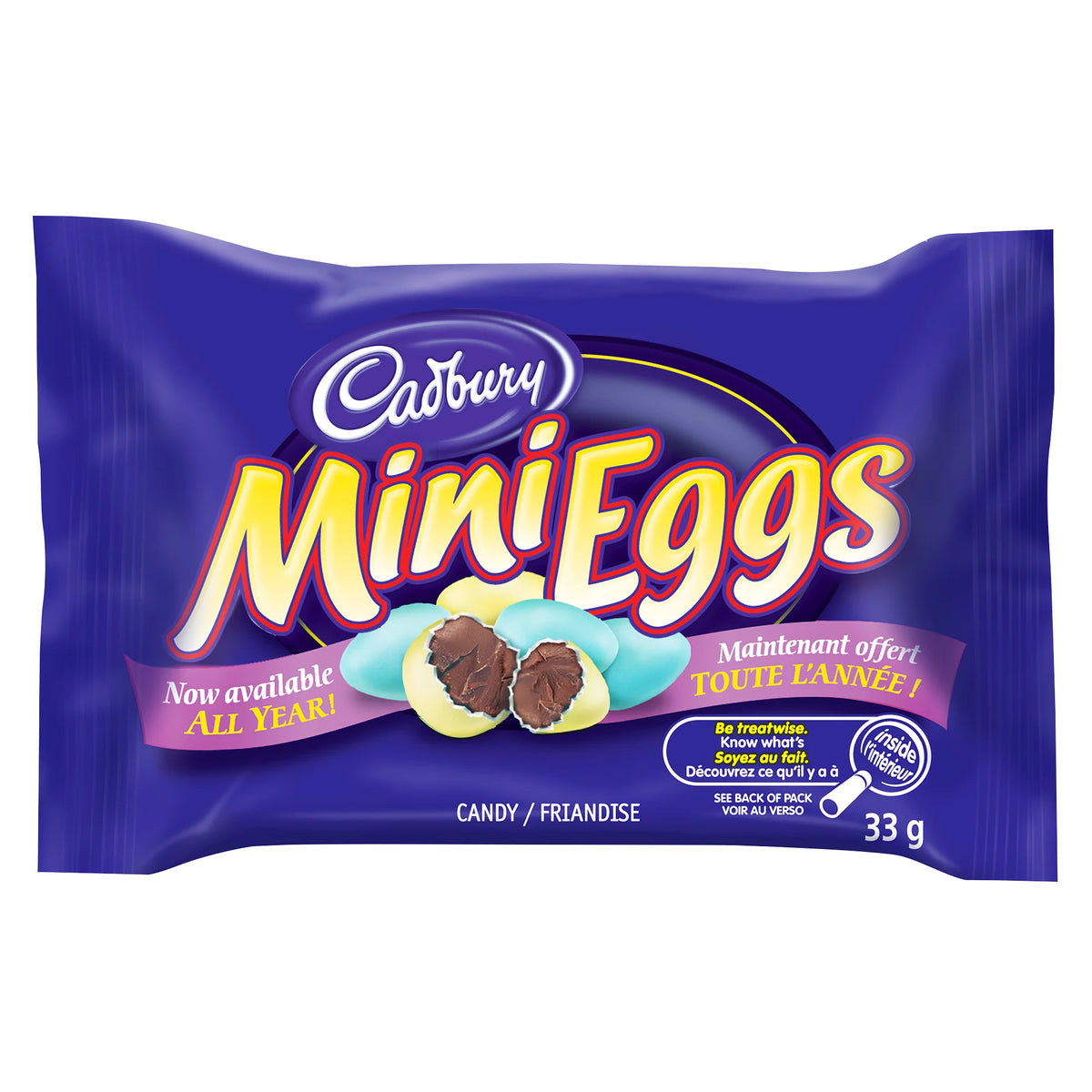 Cadbury Mini Eggs Milk Chocolate Candy, 24 × 33 g