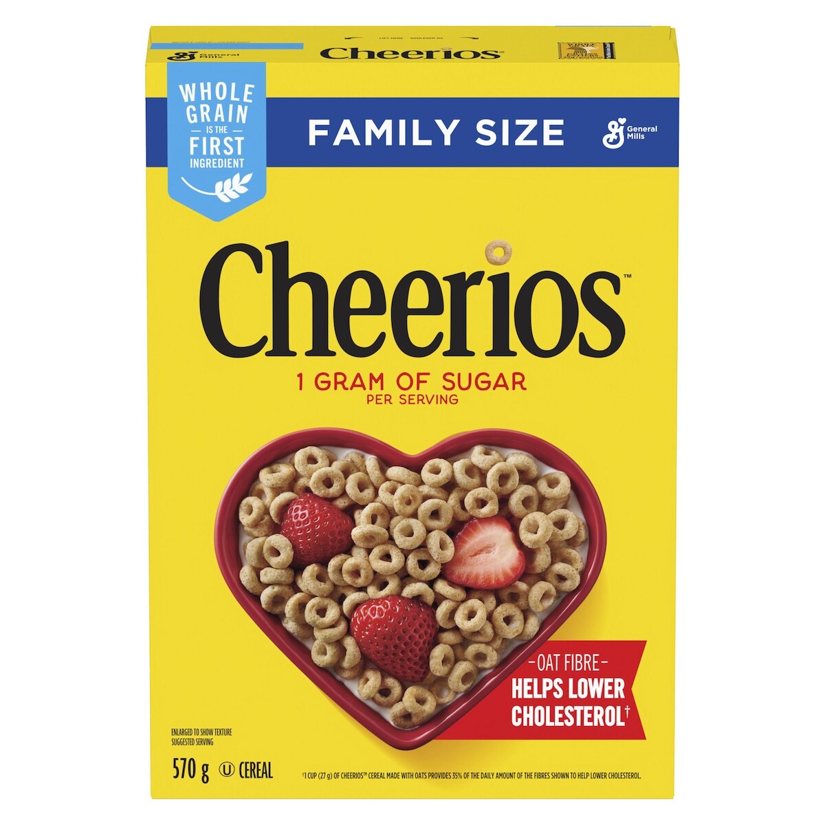 Cheerios Original Cereal, Family Size, 570 g