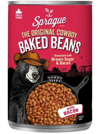 Sprague Cowboy Baked Beans with Bacon and Brown Sugar, 398 mL