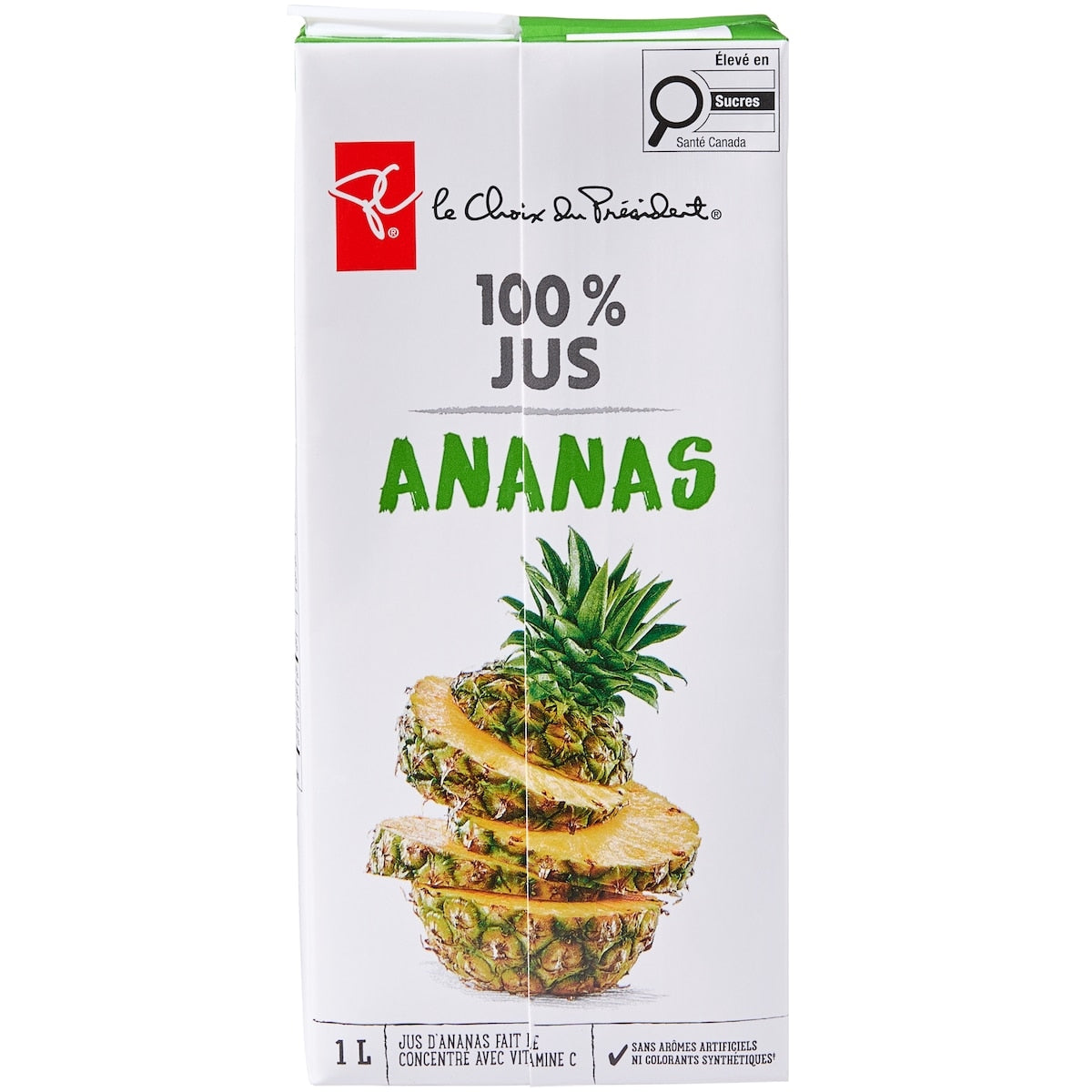 President's Choice 100% Pineapple Juice, 1 L