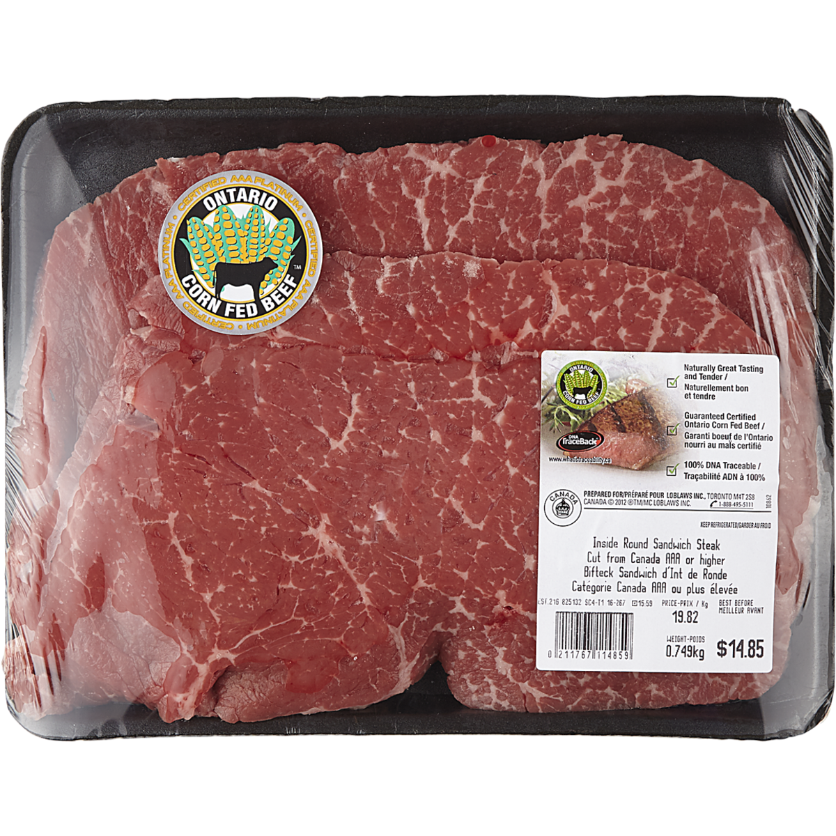 Beef Inside Round Fast Fry Steak