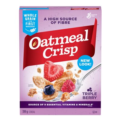 Oatmeal Crisp Triple Berry Oat Cereal, 399 g