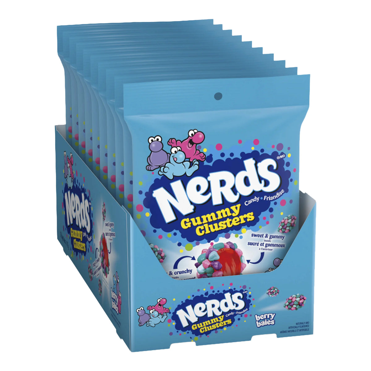 Nerds Gummy Clusters Berry, 10 × 142 g