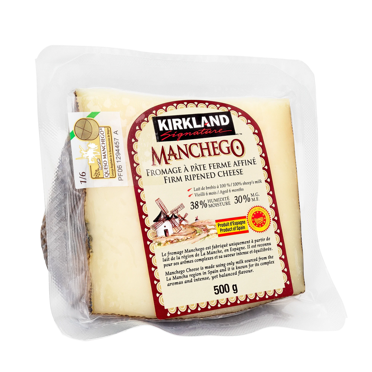 Kirkland Signature Manchego Cheese, 500 g