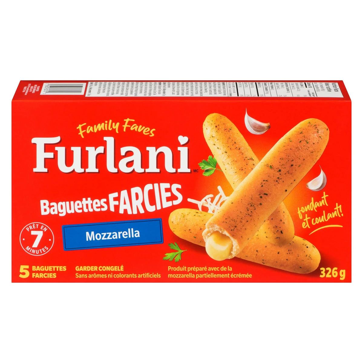 Furlani Mozzarella Stuffed Breadsticks, 326 g