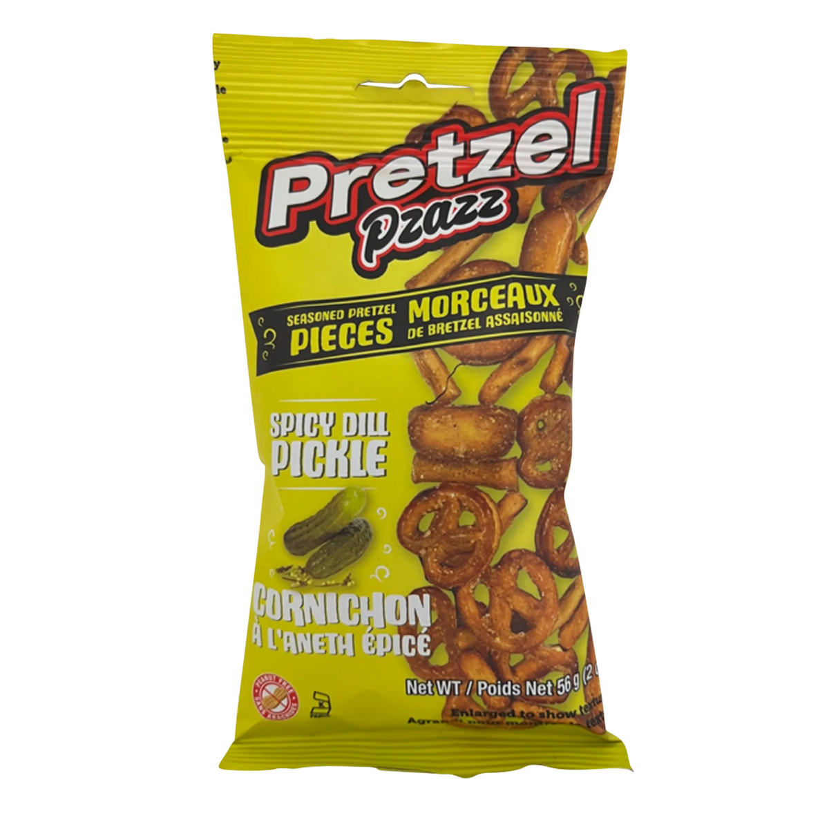 Pretzel Pzazz Spicy Dill Pickle, 12 × 56 g