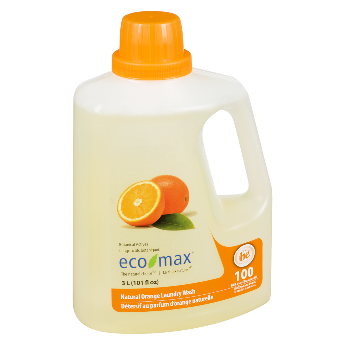 Eco-Max Laundry Wash, Natural Orange, 3 L