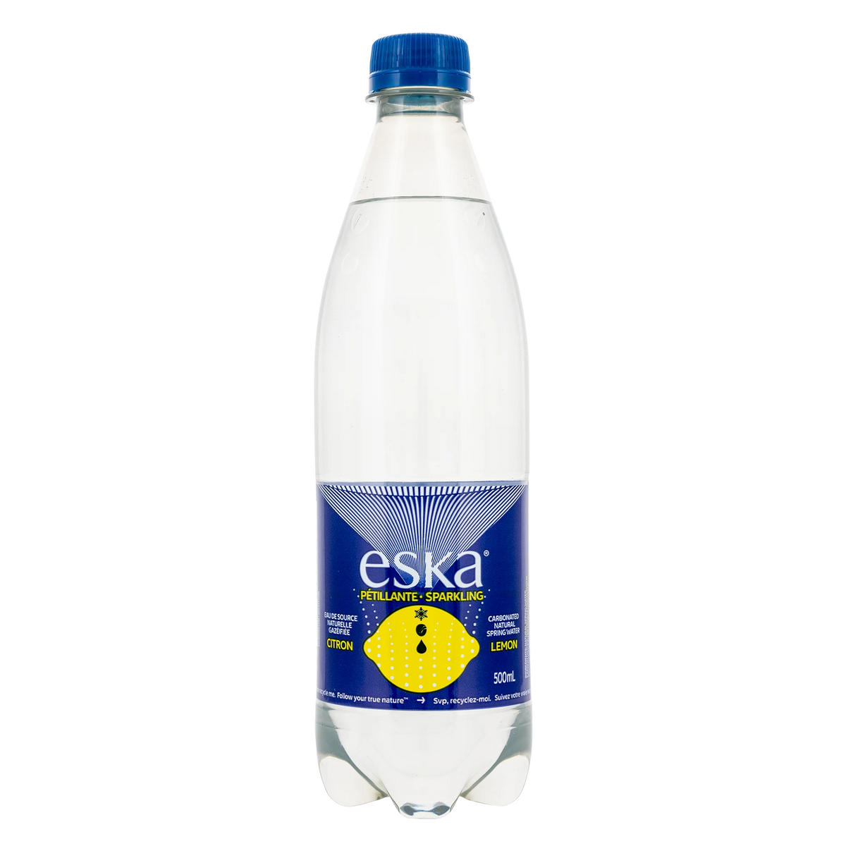Eska Carbonated Lemon Spring Water, 24 × 500 mL