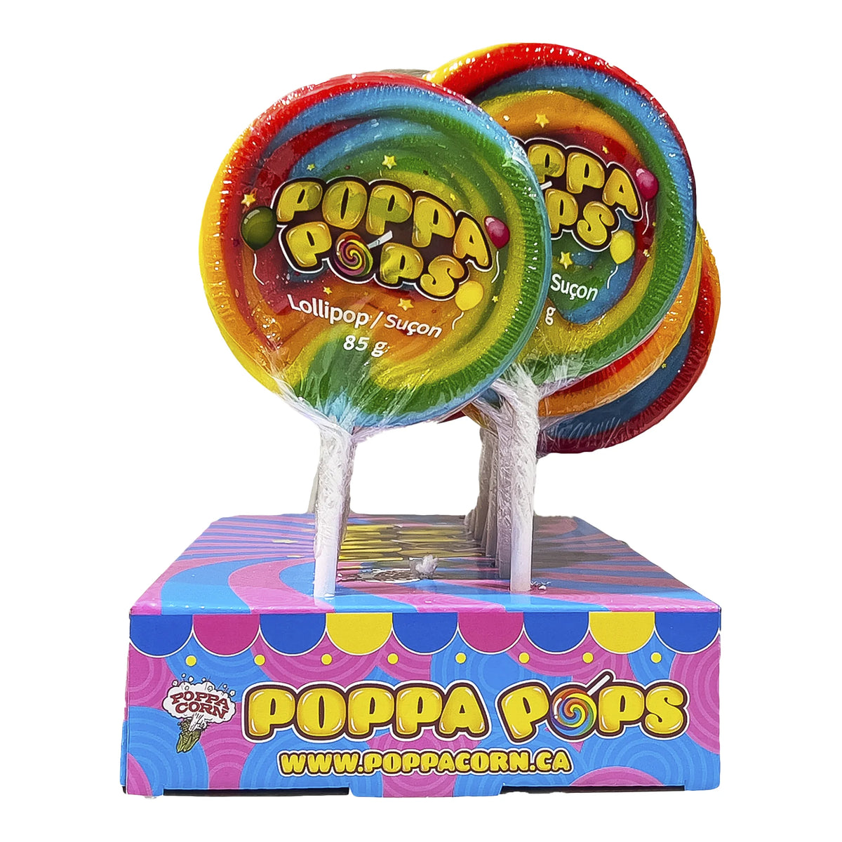 Poppa Pops Lollipops, 18 × 85 g