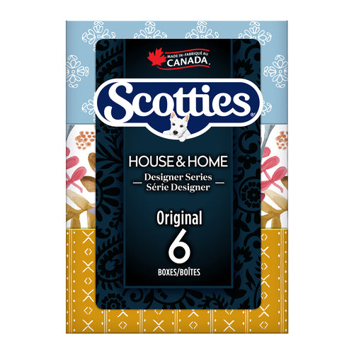 Scotties Original 2-Ply Facial Tissues, 126 Sheets, 6 count
