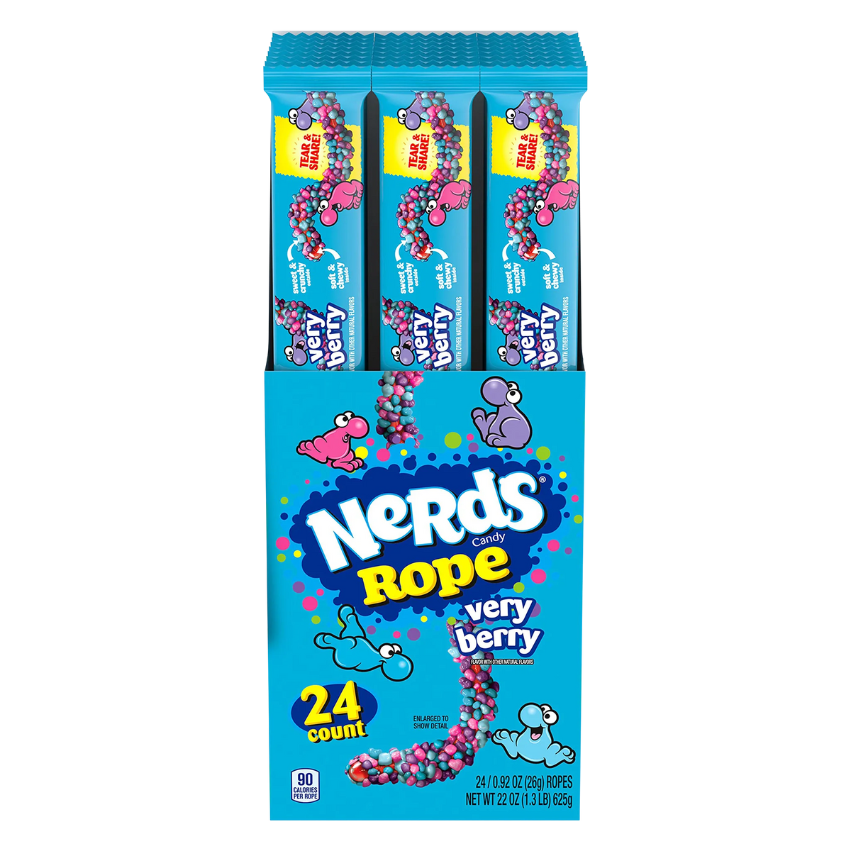 Nerds Very Berry Rope, 24 × 26 g