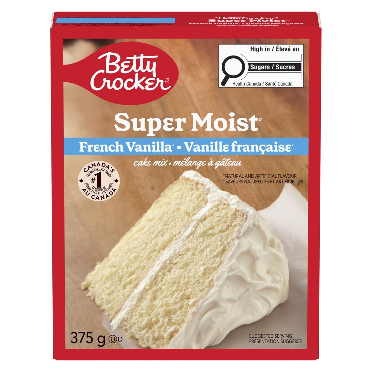 Betty Crocker SuperMoist Cake Mix French Vanilla, 375 g