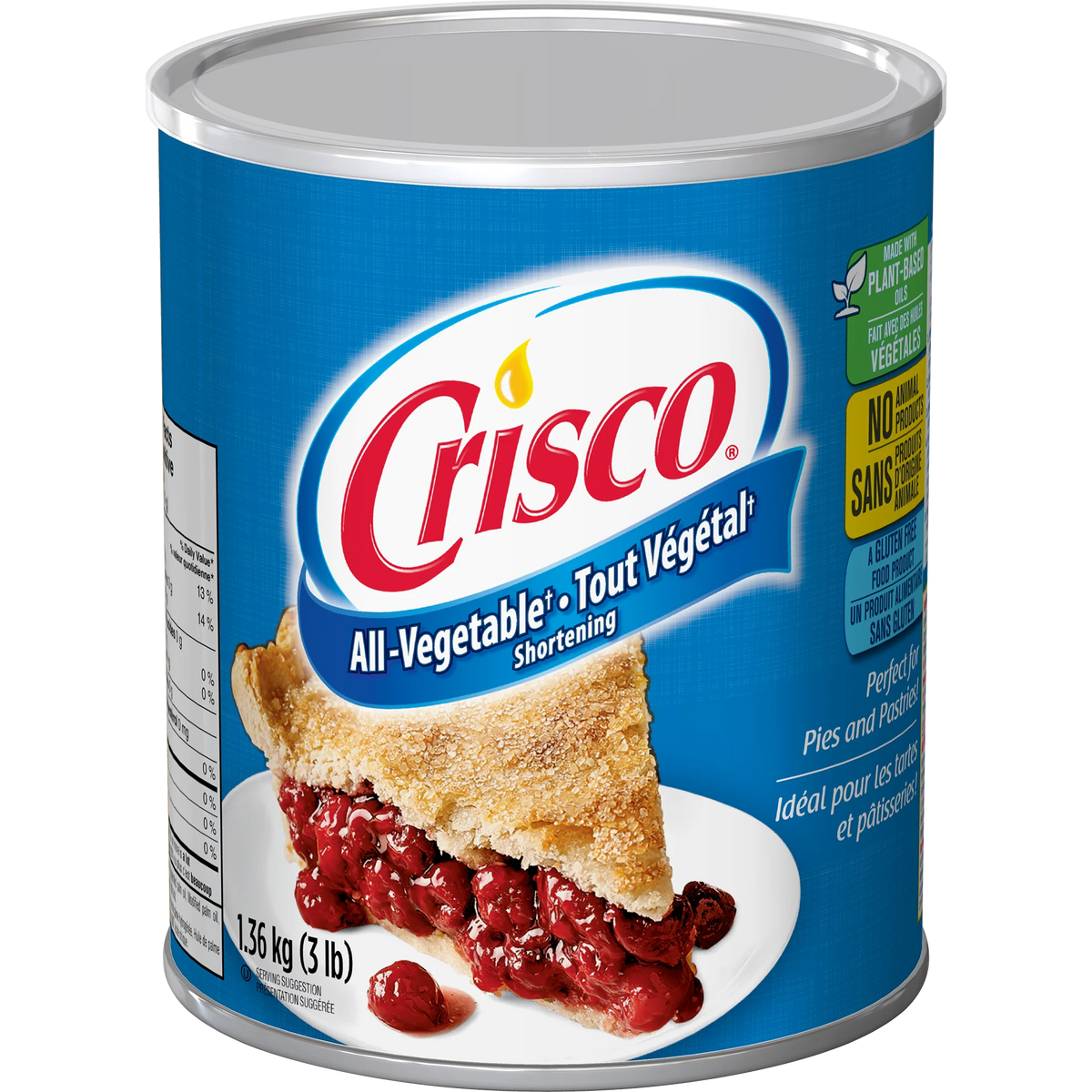 Crisco All-Vegetable Shortening, 1.36 kg