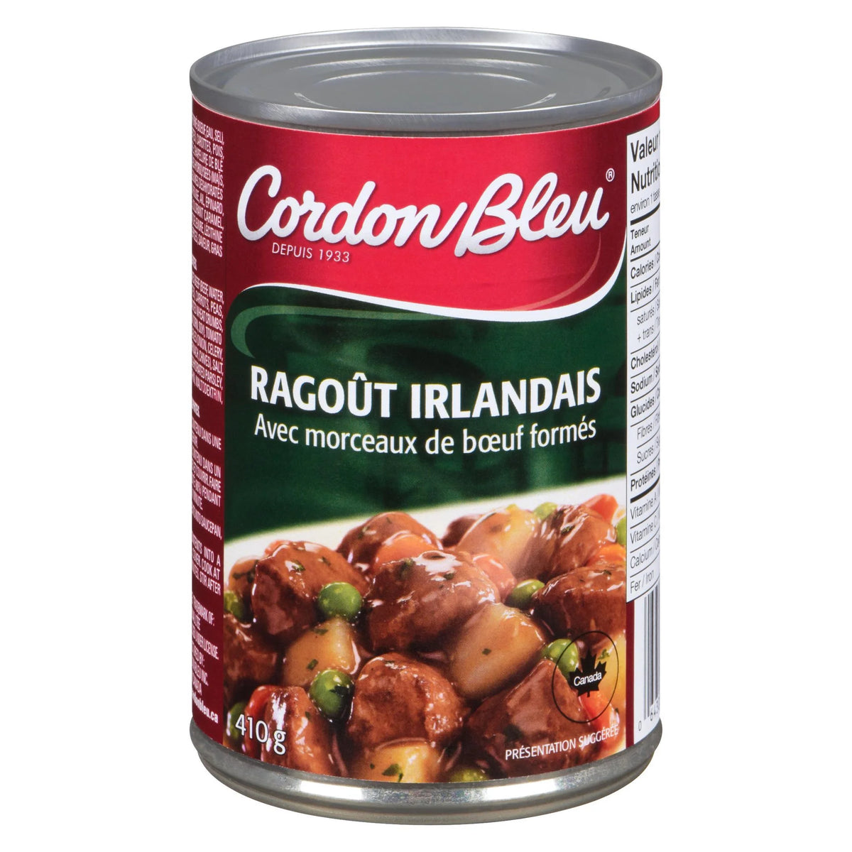 Cordon Bleu Irish Stew with Formed Beef Chunks, 410 g