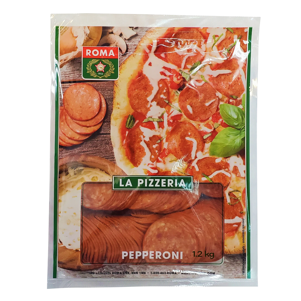 Roma Mild Pepperoni La Pizzeria Sliced, 1.2 kg