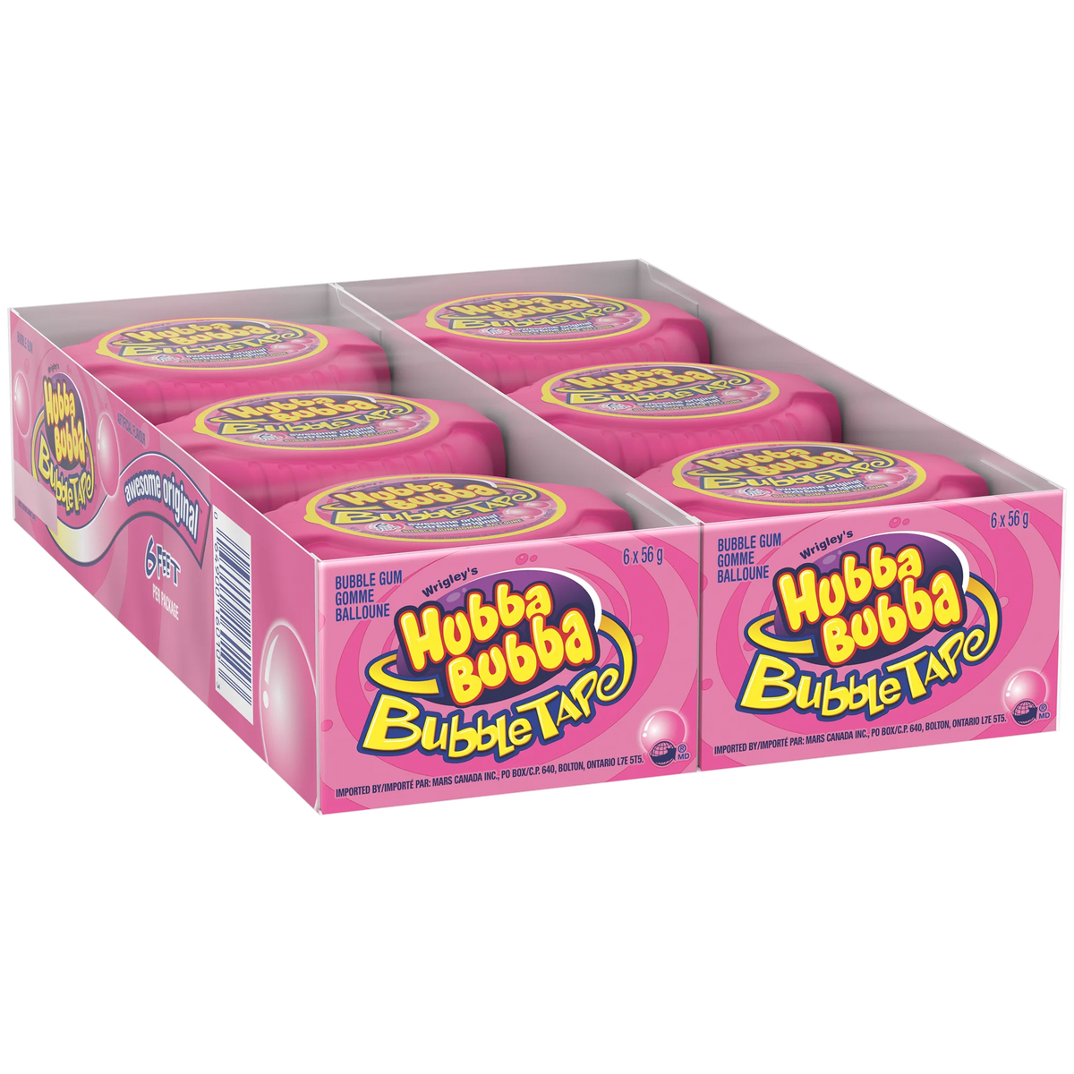 Hubba Bubba Bubble Tape Original, 12 × 56 g