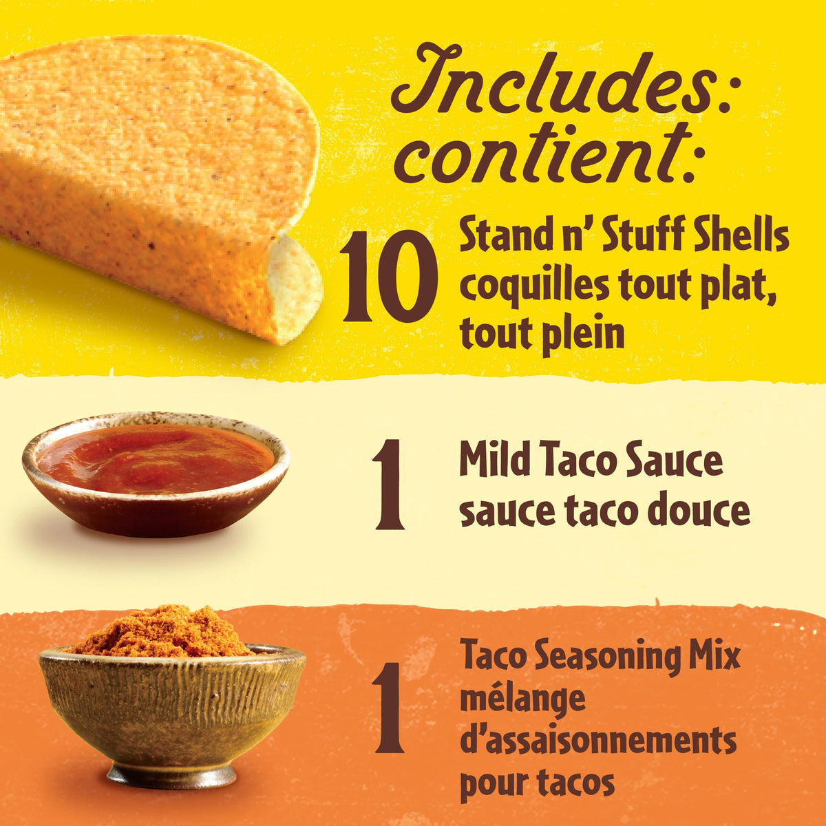 Old El Paso Stand 'N Stuff Taco Dinner Kit, 250 g