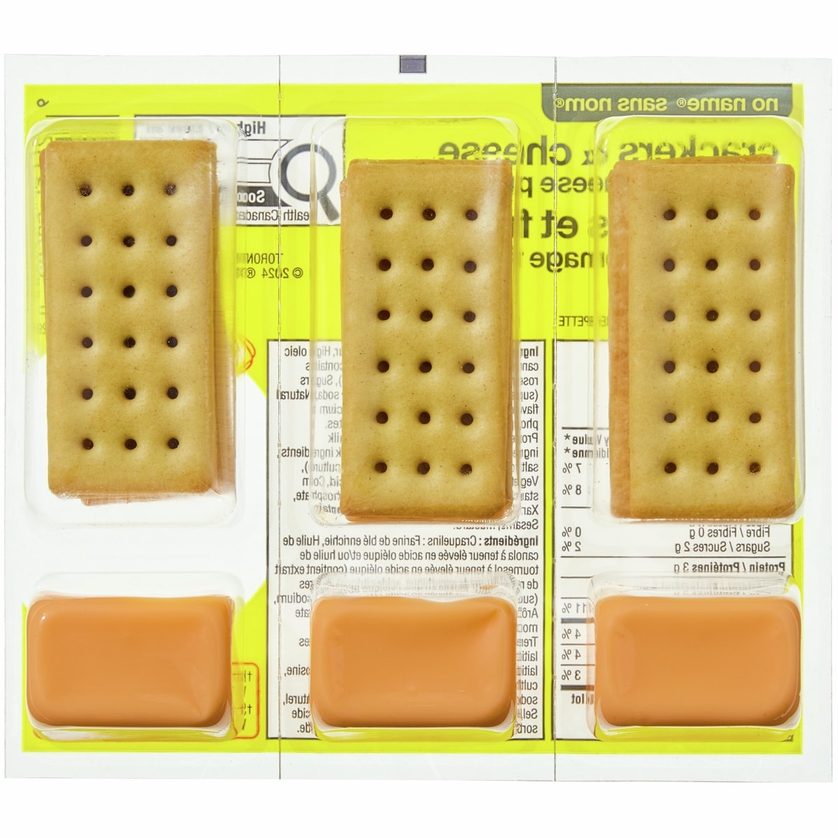 No Name Crackers and Cheese, 3 × 29 g