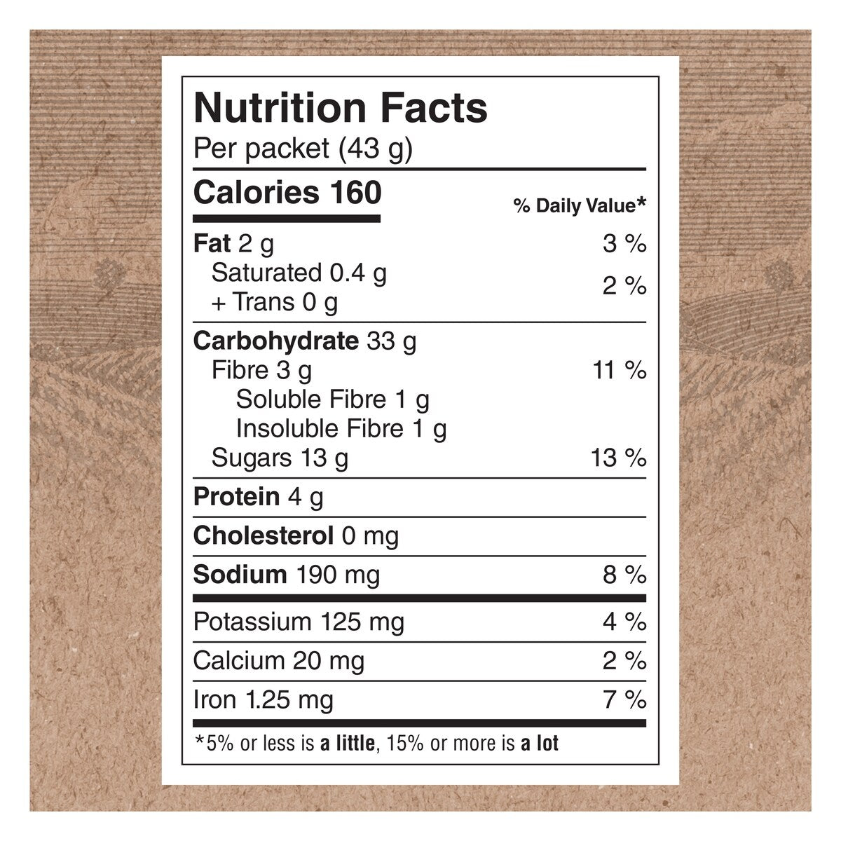 Quaker Maple & Brown Sugar Flavour Instant Oatmeal, 8 Packets, 344 g