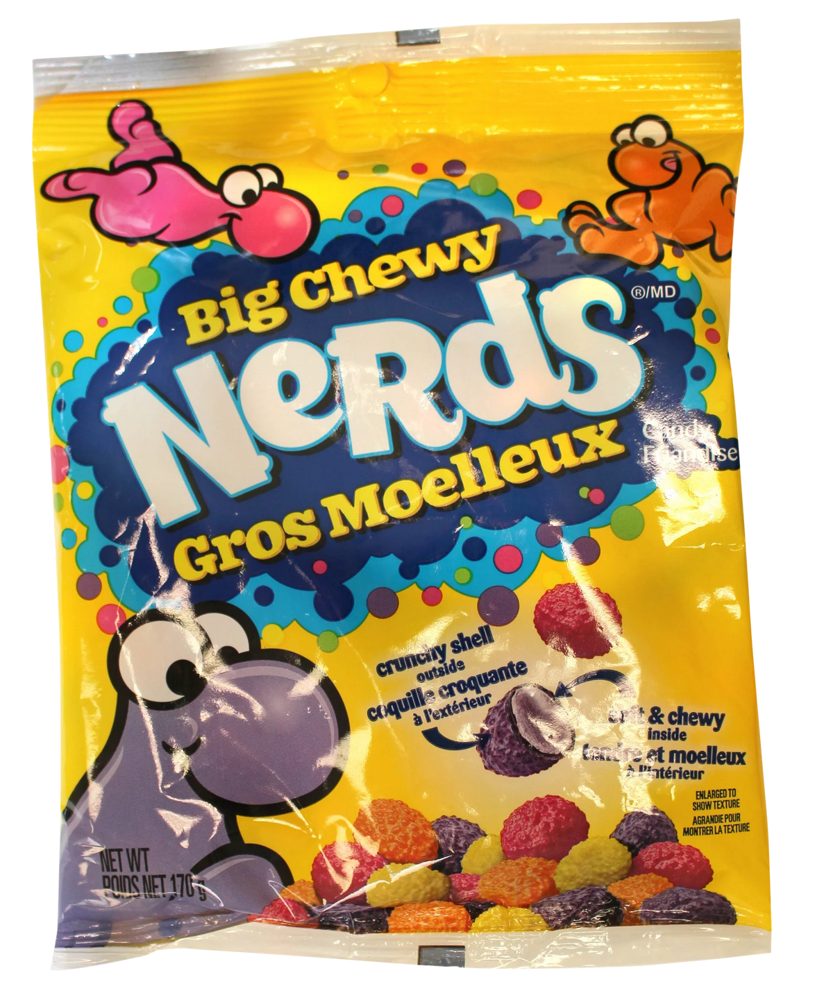 Nerds Big Chewy Nerds, Assorted, 9 × 170 g