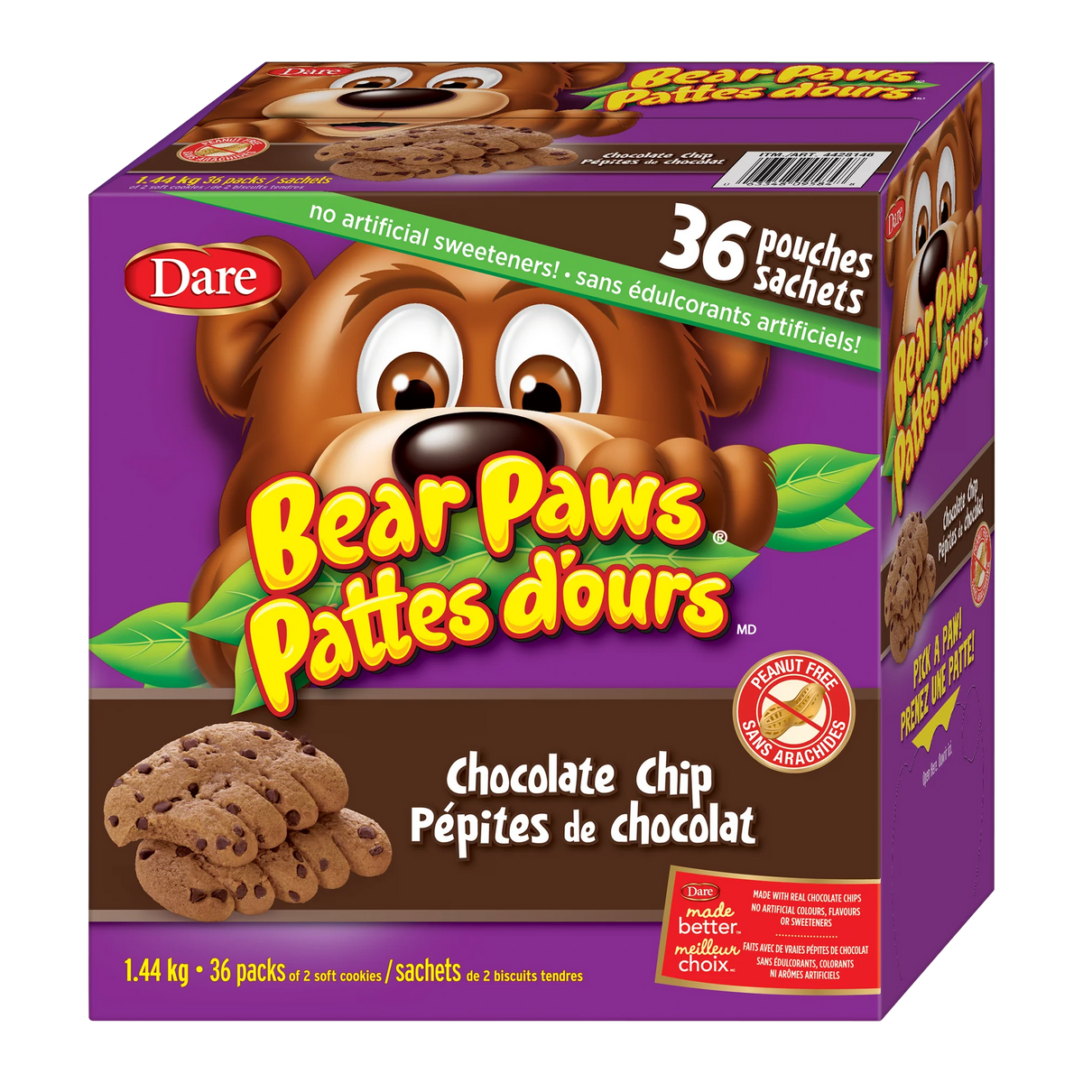 Bear Paws Chocolate Chip, 36 pack