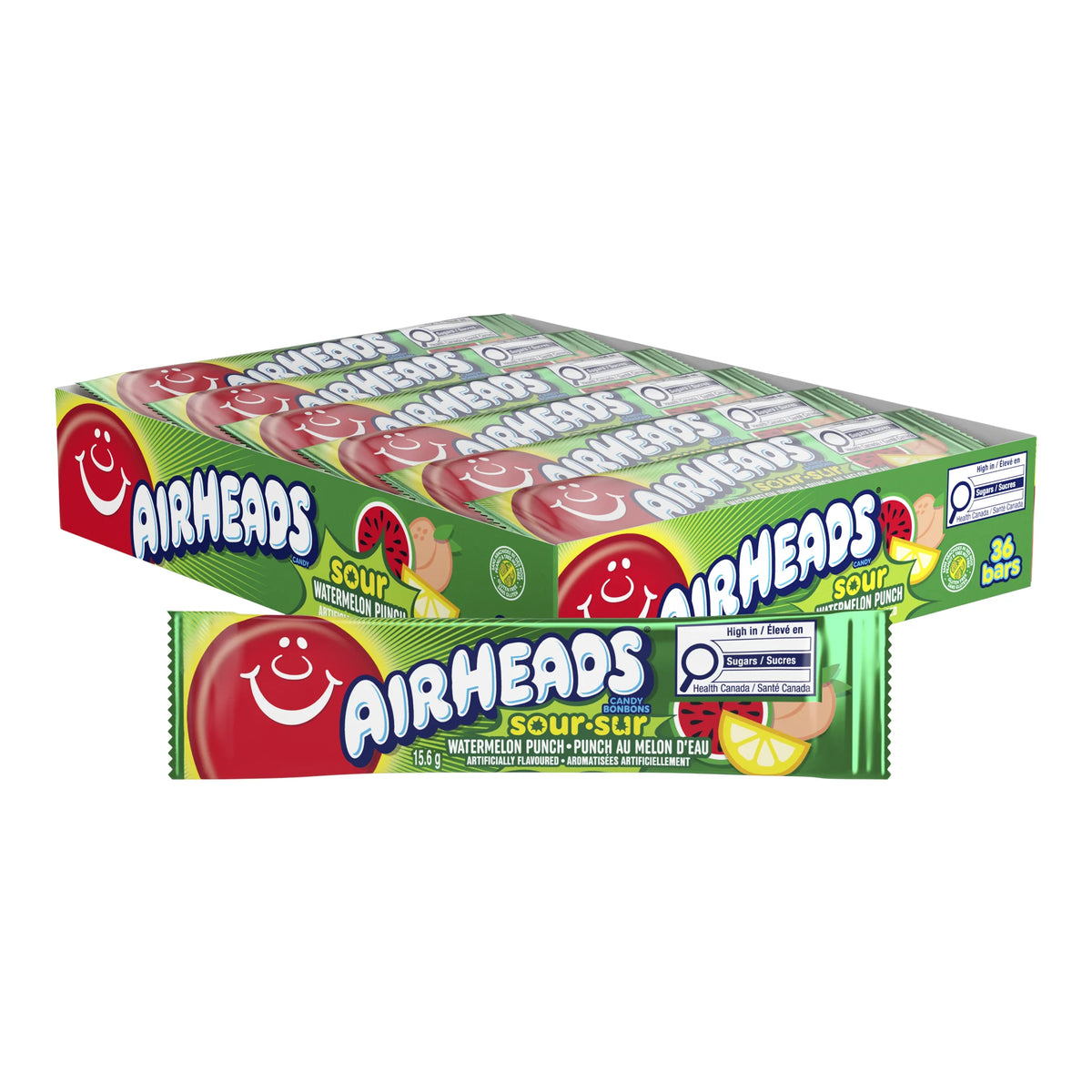 Airheads Sour Watermelon Punch, 36 × 15.6 g