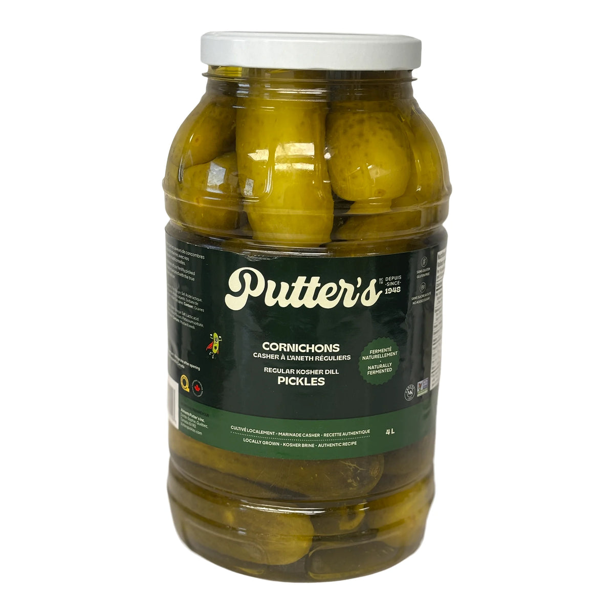 Putter's Whole Kosher Dills, 4 L