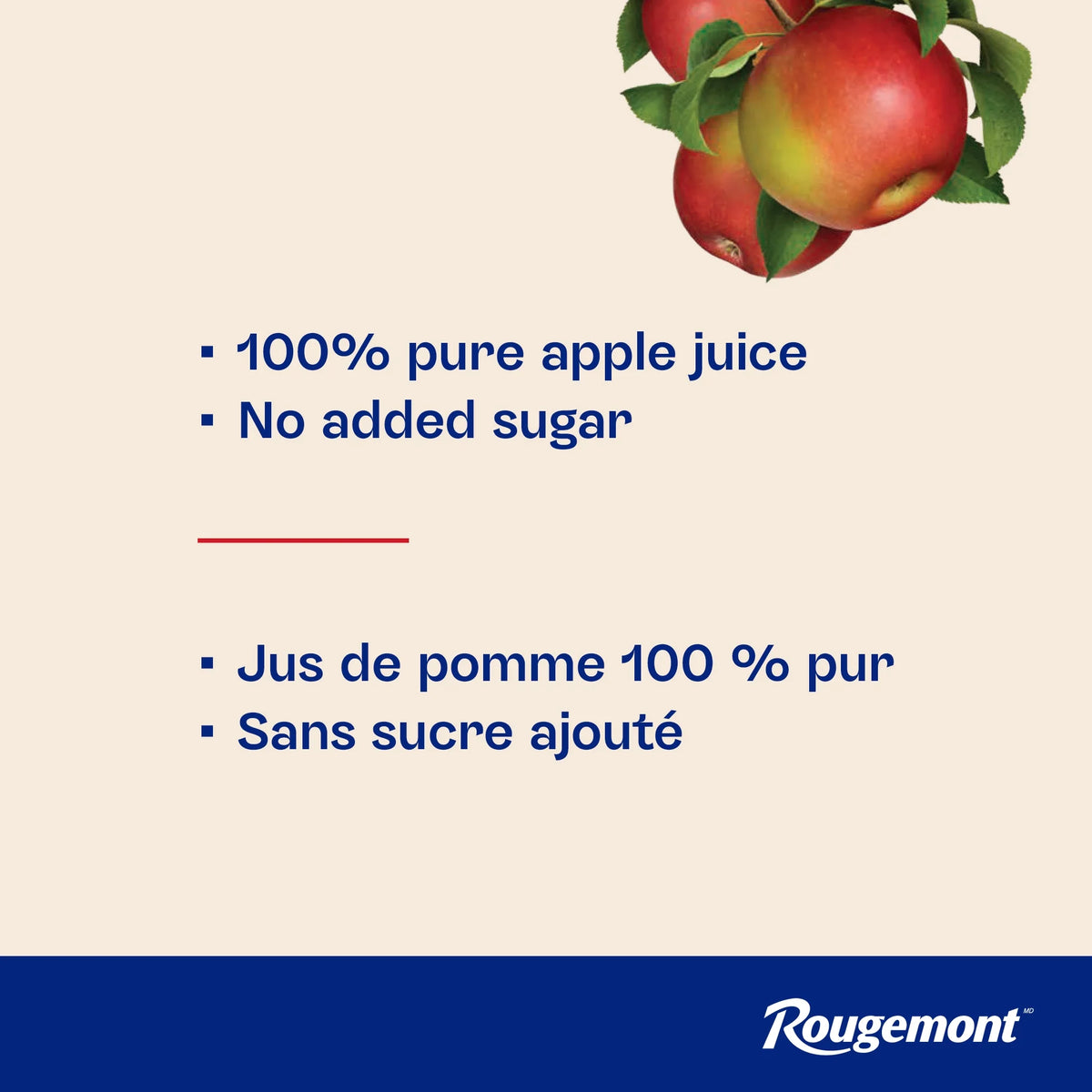 Rougemont 100% Pure McIntosh Apple Juice, 2 L