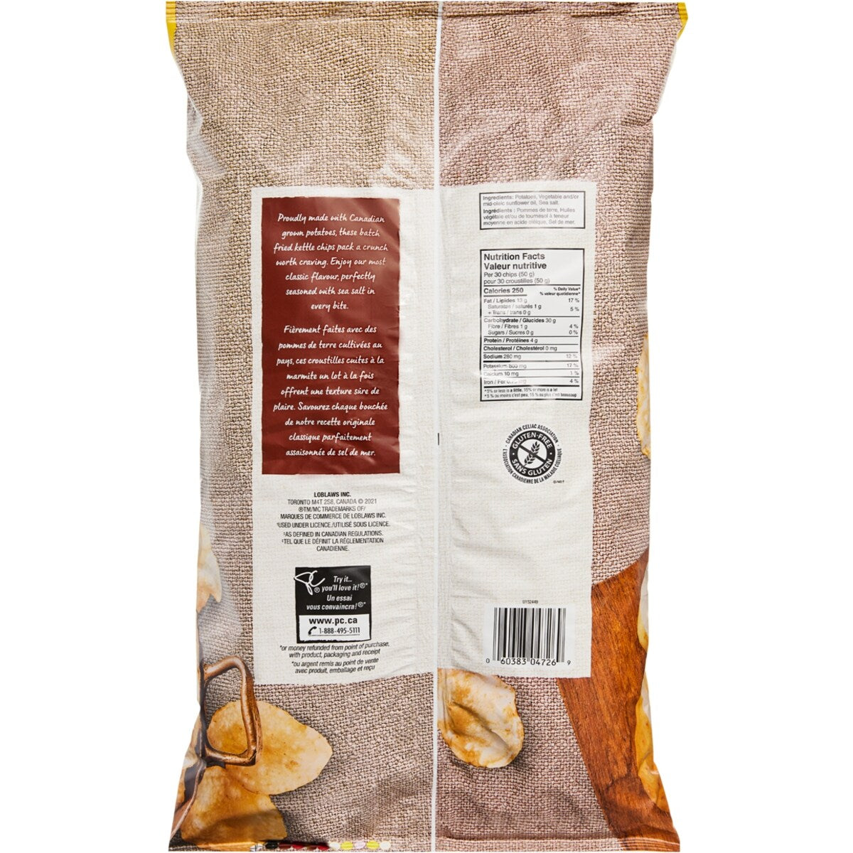 President's Choice Original Kettle Cooked Chips Club Size, 907 g