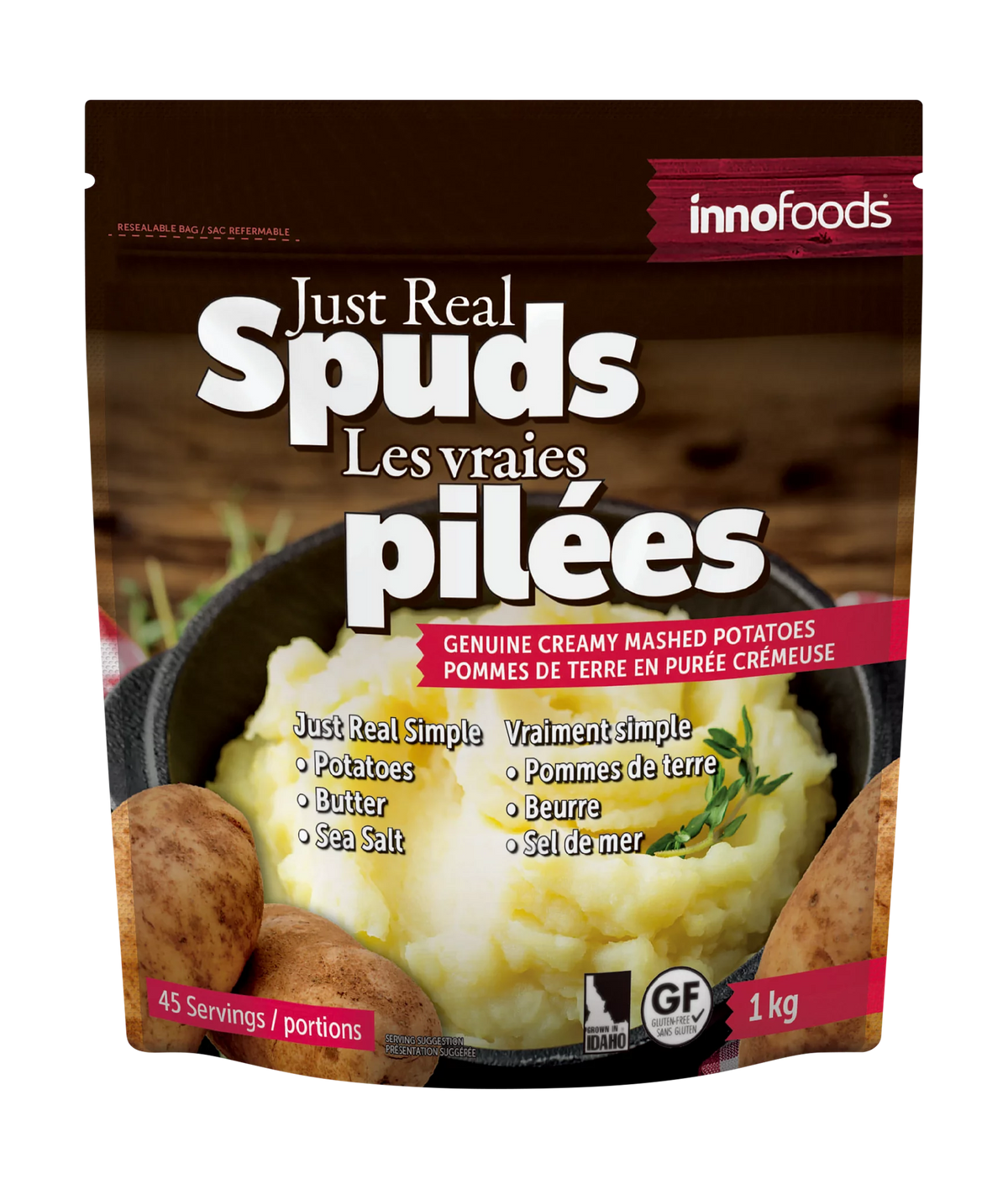 Just Real Spuds Mashed Potatoes, 1 kg