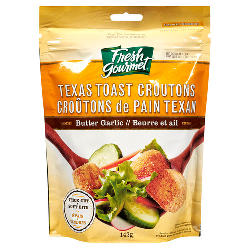 Fresh Gourmet Texas Butter Garlic Toast Croutons, 142 g