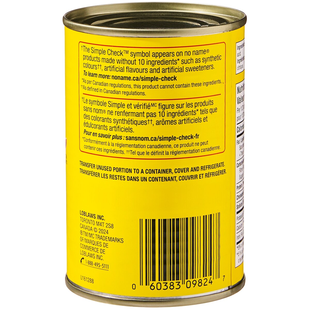 No Name Sliced Mushrooms, 284 mL
